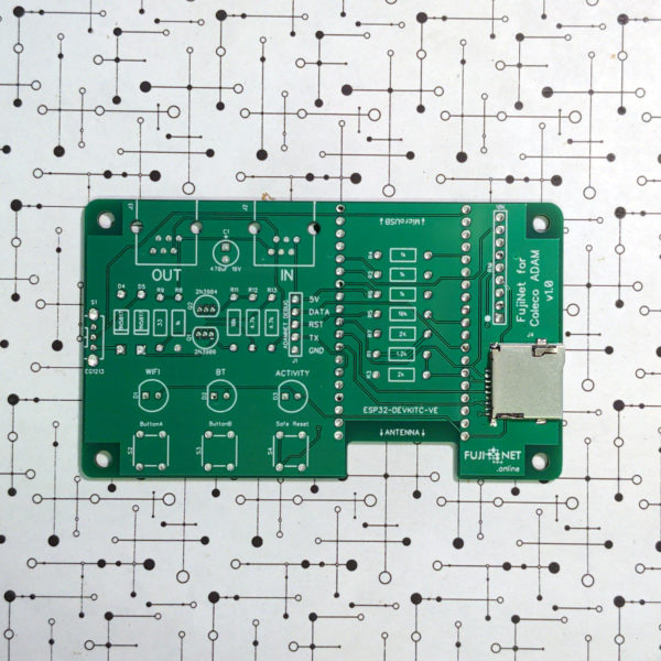 Coleco ADAM FujiNet PCB With MicroSD