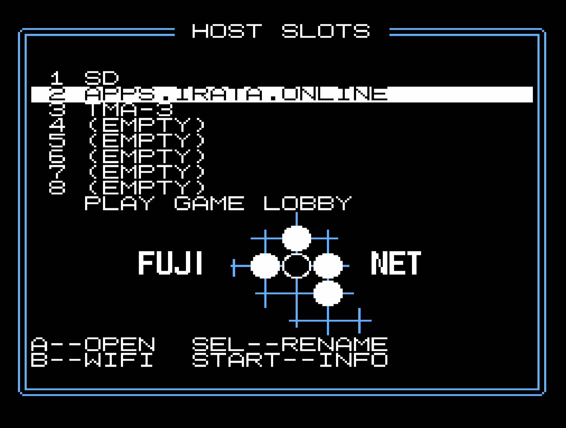 FujiNet Config on NES